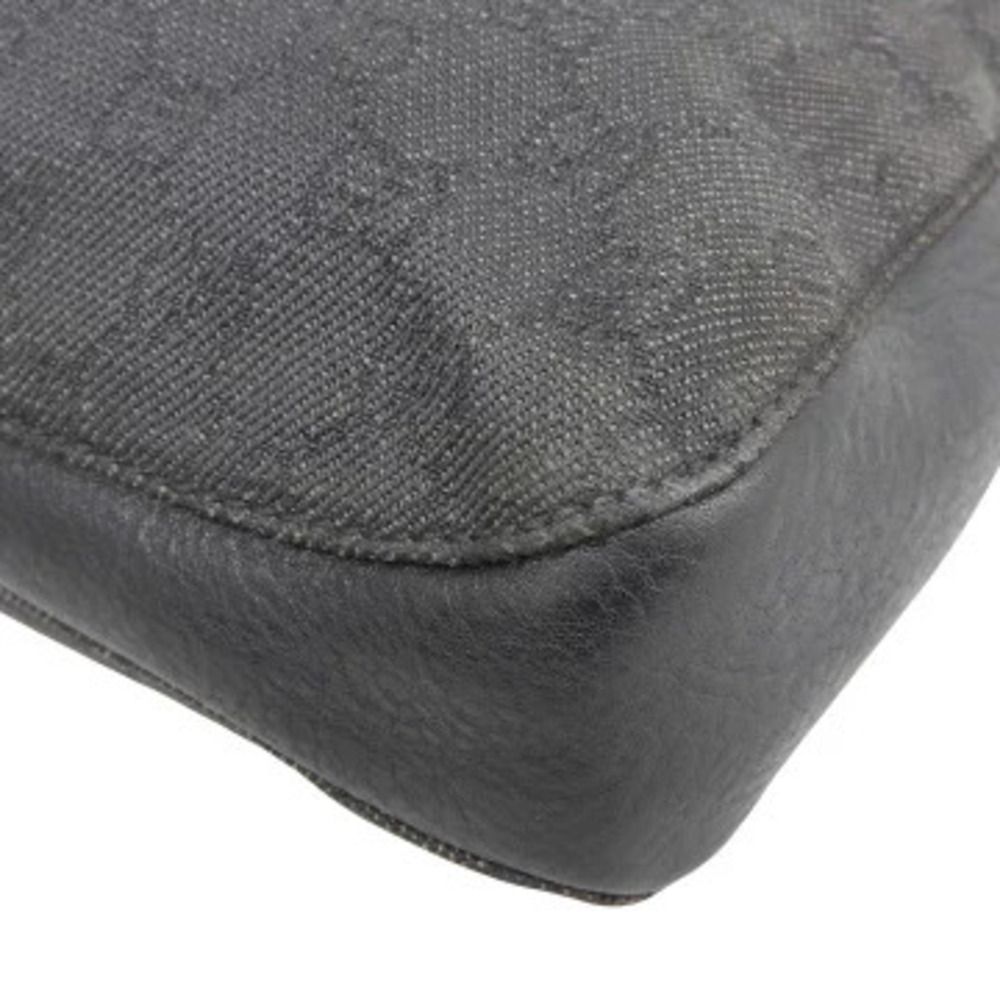 Gucci GG Canvas One Shoulder Hobo Bag Shoulder Black - Picture 4 of 8